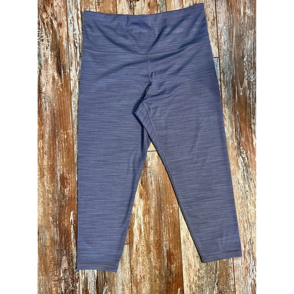 Athleta Pants - Athleta Elation Space Dye 7/8 Tight Purple High Rise Leggings 1X